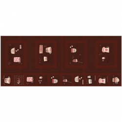 Ткань для пэчворка PEPPY 4555 Panel 135 г/м? 100% хлопок цв.2 уп.60х142 см