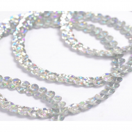 Пайетки на нитях 6мм Laser Bright арт.TBY-FLKU06-LB цв.50112 серебряный уп.73.12м