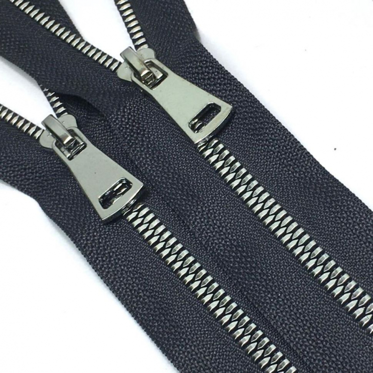 Молния трактор №5 Premium два замка 110см никель D301 графит