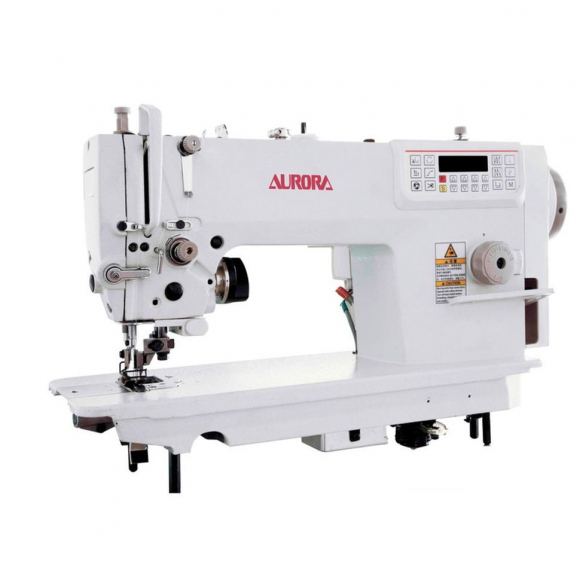 Прямострочная швейная машина с ножом обрезки края материала Aurora A-7510 (автоматические функции)