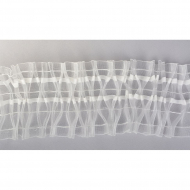 Лента шторная 100мм сборка ромбик арт.П-080М цв.прозрачный уп.50м