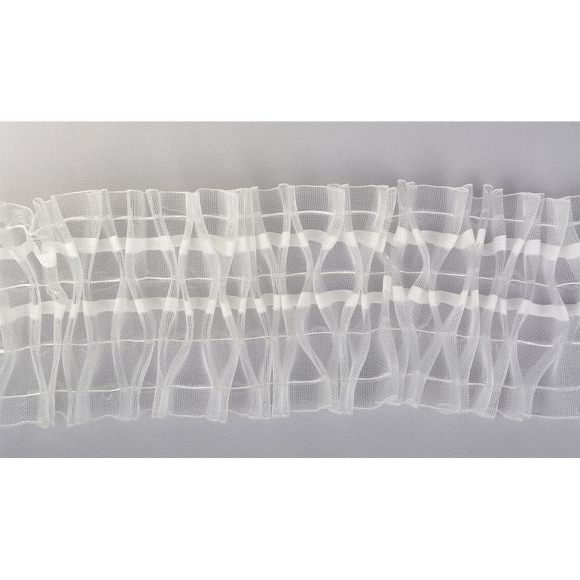 Лента шторная 100мм сборка ромбик арт.П-080М цв.прозрачный уп.50м Лента шторная 100мм сборка ромбик арт.П-080М цв.прозрачный уп.50м