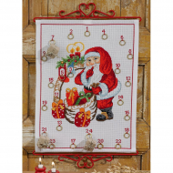 70472_Набор для вышивания календаря "Санта Клаус" 70472_Набор для вышивания календаря "Санта Клаус"