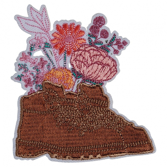 Термоаппликация "Цветы в обуви"