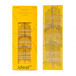 Иглы швейные ручные IDEAL арт.ID-058/ HN-36 (0340-0058) набор швейных игл АССОРТИ, уп.50 игл