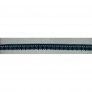 41753_Мерсеризованное хлопковое кружево, 14 мм, цвет черный