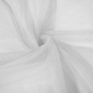 Фатин перламутровый арт.т538-14 шир.150см 100% полиэстер цв.белый рул.15-28м