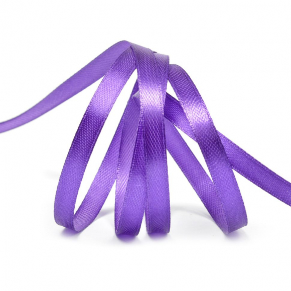 Лента атласная 6мм цв.3118 фиолетовый IDEAL уп.27,4 м