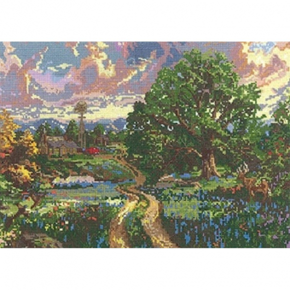 Набор для вышивания CANDAMAR DESIGNS арт.51640 Деревенская жизнь 38,6 x 30,5 см
