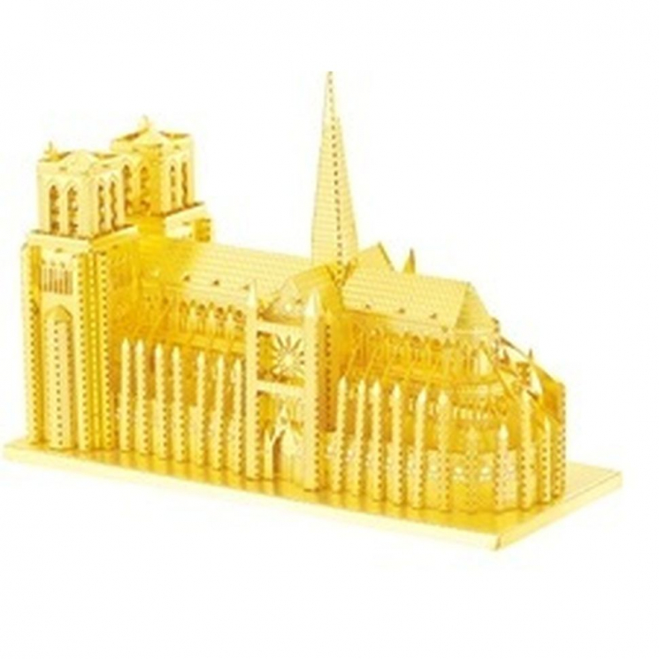 Объемная металлическая 3D модель арт.K0064/B22232T Notre Dame Cathedral 10х4,4х7см