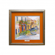 121612_Вышитая картина "Уголок Венеции"