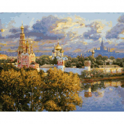Картины по номерам Белоснежка арт.БЛ.071-AB В последних лучах заката 40х50 см