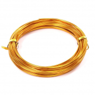 Проволока ? 1,5мм арт.ТВ-ALW-1,5 цв.17 желтый рул.10м