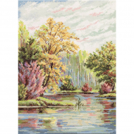 Набор для вышивания PANNA Золотая серия арт. PS-7047 Осенний мотив 26,5х36,5 см