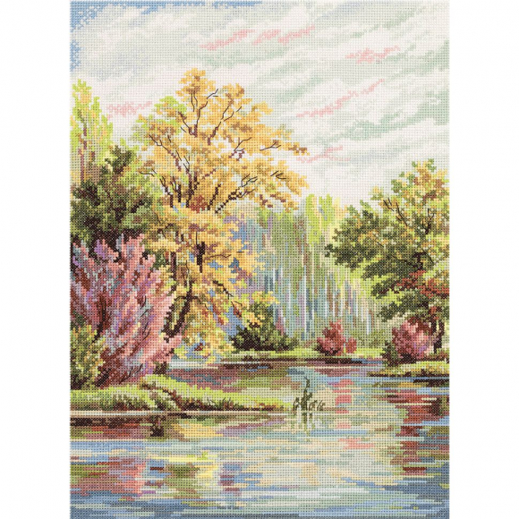 Набор для вышивания PANNA Золотая серия арт. PS-7047 Осенний мотив 26,5х36,5 см