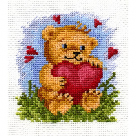 Набор для вышивания СДЕЛАЙ СВОИМИ РУКАМИ арт.О-07 От всего сердца 9х9 см