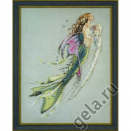 36637_Схема для вышивания MIRABILIA, "Русалка с жемчугом"