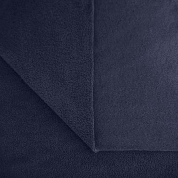 Ткань флис 2-х сторонний МТ-250-327 250 г/м? 100% ПЭ шир.150см  цв.330 тем.синий рул.70-110м (1кг - 2,75м)