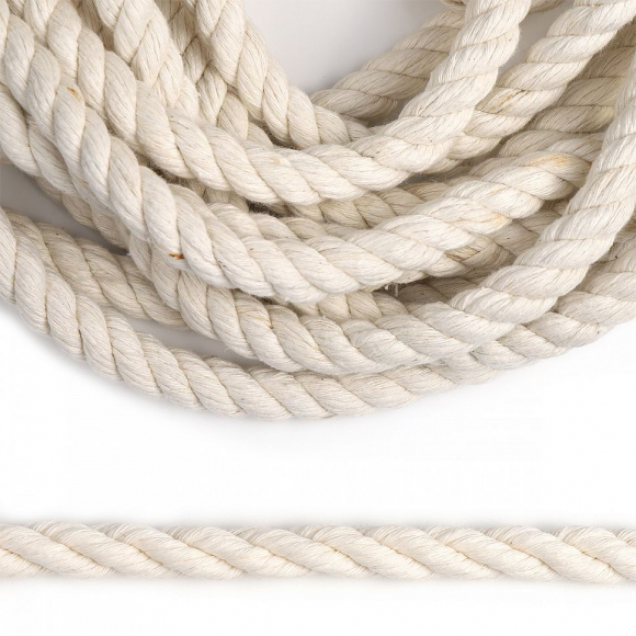 Канат х/б кручёный ?18мм молочный ХБК1-182/5 уп.5м