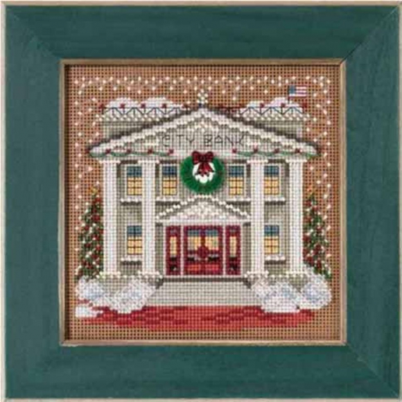 Набор для вышивания MILL HILL Рождественская деревня 13,33х13,33 см