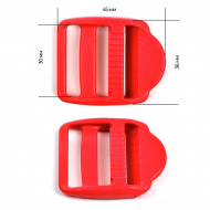 Пряжка регулятор трехщелевая 30мм LE30А цв.красный нагрузка 90 кг уп.40 шт Пряжка регулятор трехщелевая 30мм LE30А цв.красный нагрузка 90 кг уп.40 шт