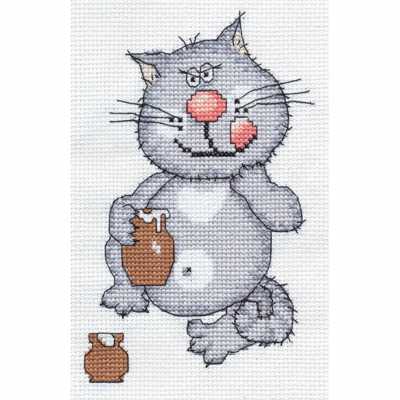 Набор для вышивания PANNA арт. K-0086 Сметанка да сливочки 12,5х18,5 см