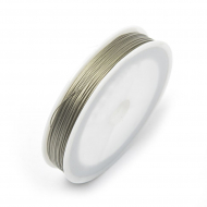 Ювелирный тросик (ланка) арт.TBY.ЮТ.0.38 цв.серебро 0,38мм 100м