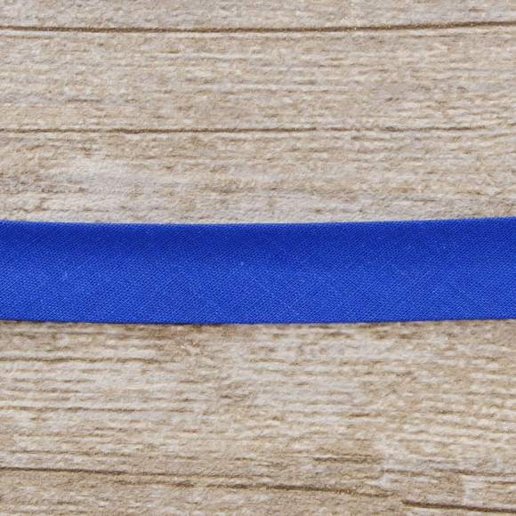 19643_Косая бейка хлопок/полиэстер 20 мм, 25 м, цвет 71, насыщенный серо-синий темный