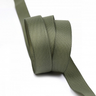 Лента Ideal репсовая в рубчик шир.15мм цв. 569 хаки уп.27,42м