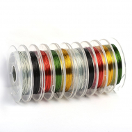 Проволока ?0,3мм арт.ТВ HET- цв.ассорти №2 рул.50м