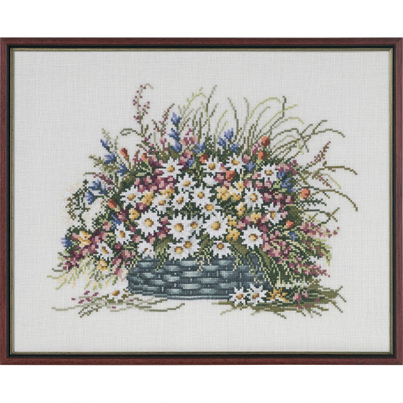Набор для вышивания PERMIN арт.70-9580 Летняя корзина 40х32 см