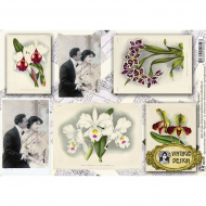 83504_Декупажная карта "Орхидеи" А4