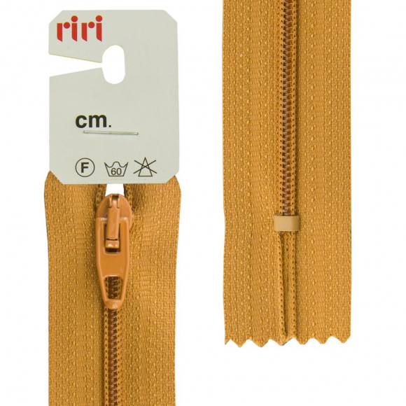 Молния Meras, спираль, неразъёмная, 4 мм, 18 см, цвет 2221, охра