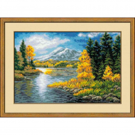 Набор для вышивания РИОЛИС арт.1235 Озеро в горах 60х40 см Набор для вышивания РИОЛИС арт.1235 Озеро в горах 60х40 см