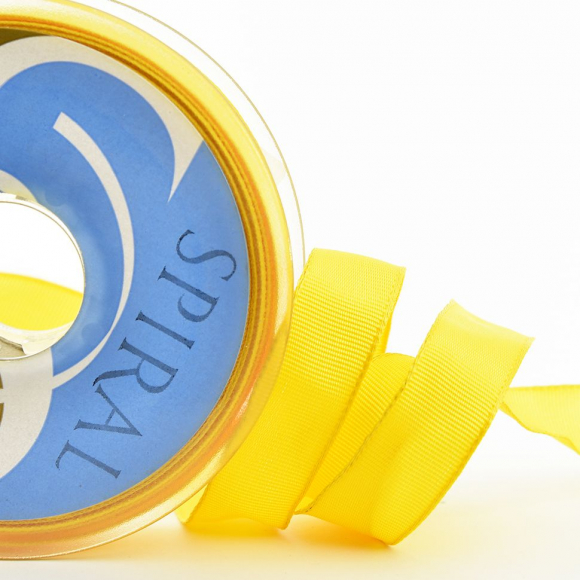 Лента репсовая SAFISA, 25мм, 25м, цвет 32, желтый