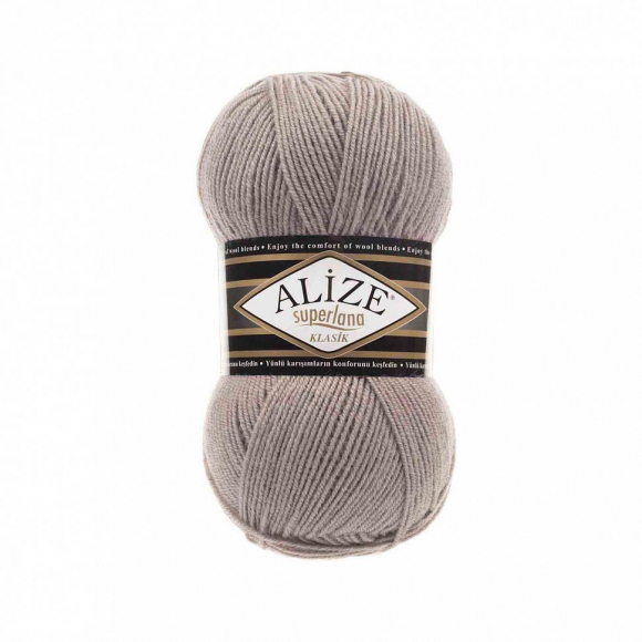 Пряжа для вязания Ализе Superlana klasik (25% шерсть, 75% акрил) 5х100г/280м цв.541 норка