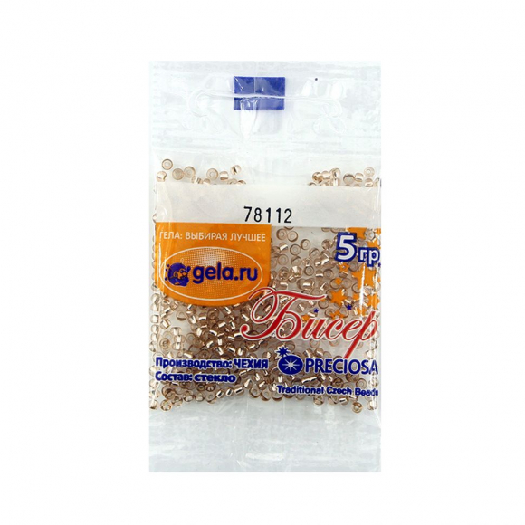 Бисер №10 первой категории, 5 г., цвет 78112