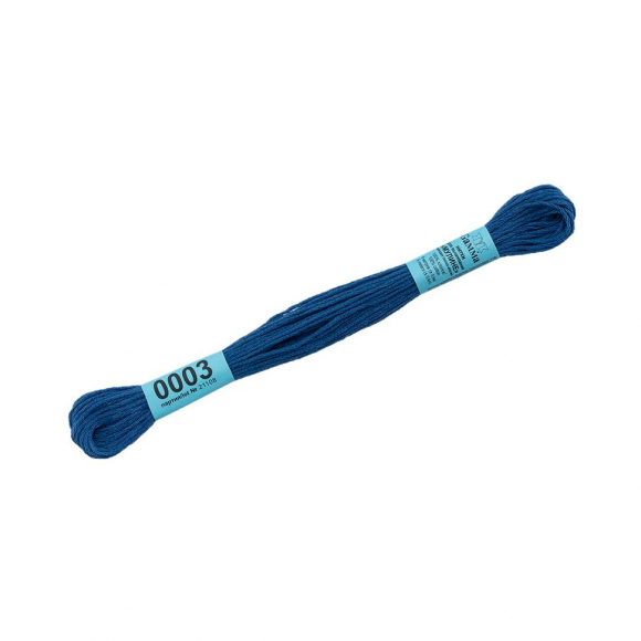 Нитки для вышивания Gamma мулине (0001-0206) 100% хлопок 24 x 8 м цв.0003 васильковый Нитки для вышивания Gamma мулине (0001-0206) 100% хлопок 24 x 8 м цв.0003 васильковый