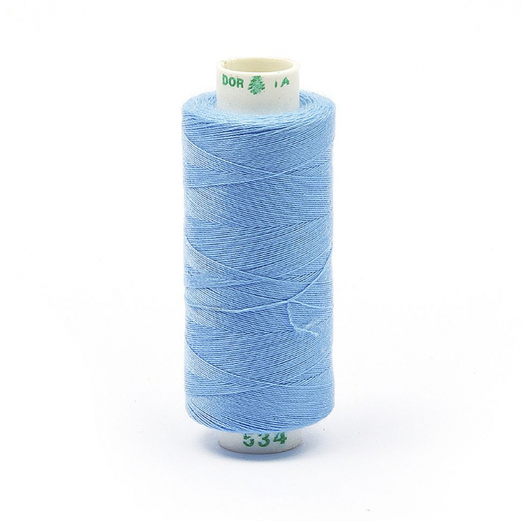 Нитки Dor Tak бытовые 40/2 полиэстер 366м цв.534 голубой