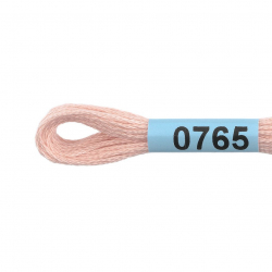 Нитки для вышивания Gamma мулине (0207-0819) 100% хлопок 24 x 8 м цв.0765 св.розово-бежевый