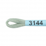 Нитки для вышивания Gamma мулине (3071-3172) 100% хлопок 24 x 8 м цв.3144 бл.серый