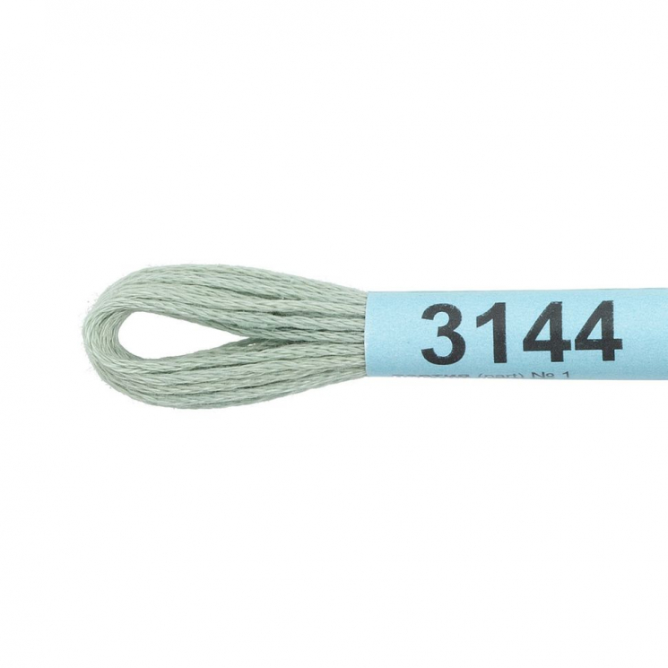 Нитки для вышивания Gamma мулине (3071-3172) 100% хлопок 24 x 8 м цв.3144 бл.серый