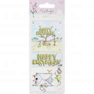 53525_Наклейки 3D "С Днем Рождения", TULIP