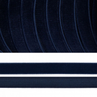 Лента бархатная эластичная арт.TBY.LB1054.EL нейлон шир.10мм цв.синий уп.30м