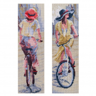 183330_Набор для вышивания "Леди на велосипеде"