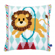 Набор для вышивания VERVACO арт.PN-0153877 Подушка Цирковой лев 40х40 см