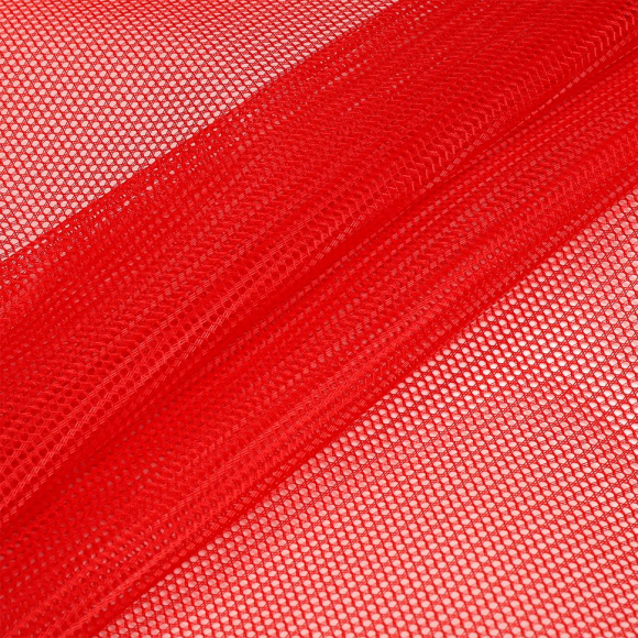 Сетка для пошива бейсболок жесткая арт.TBY-102-3 70г/м? (105г/пог.м) ш.150см цв.красный уп.5м