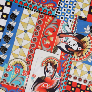 Ткань шелк Армани креп 90 г/м? 97% полиэстер, 3% лайкра шир.148 см арт.T.0266.1 цв.01 синий рул.25м