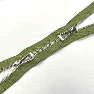 Молния мет. титан №5 никель два замка 75см D211 зеленый чай