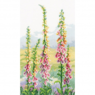 Набор для вышивания VERVACO арт.PN-0148481 Наперстянки на рассвете 20х33 см